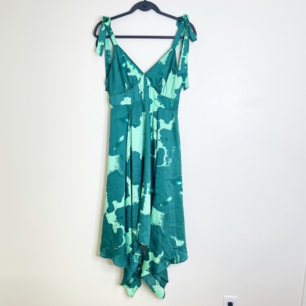 Alexis x target satin effect midi dress